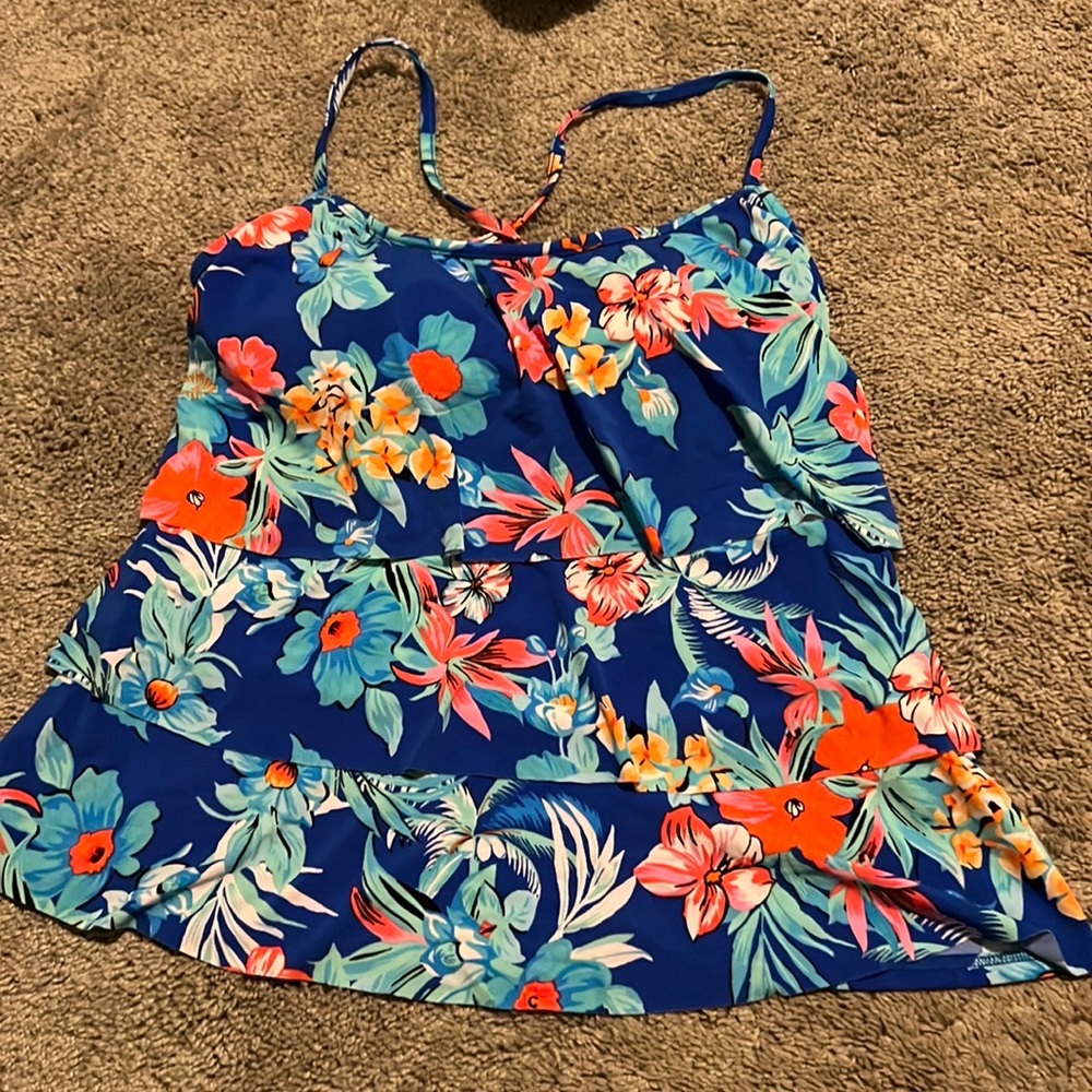 tankini swim top, size: 16